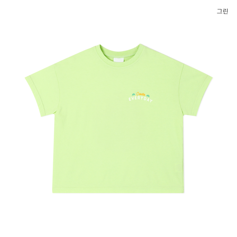 반팔 티셔츠 민트 색상 이미지-S3L12